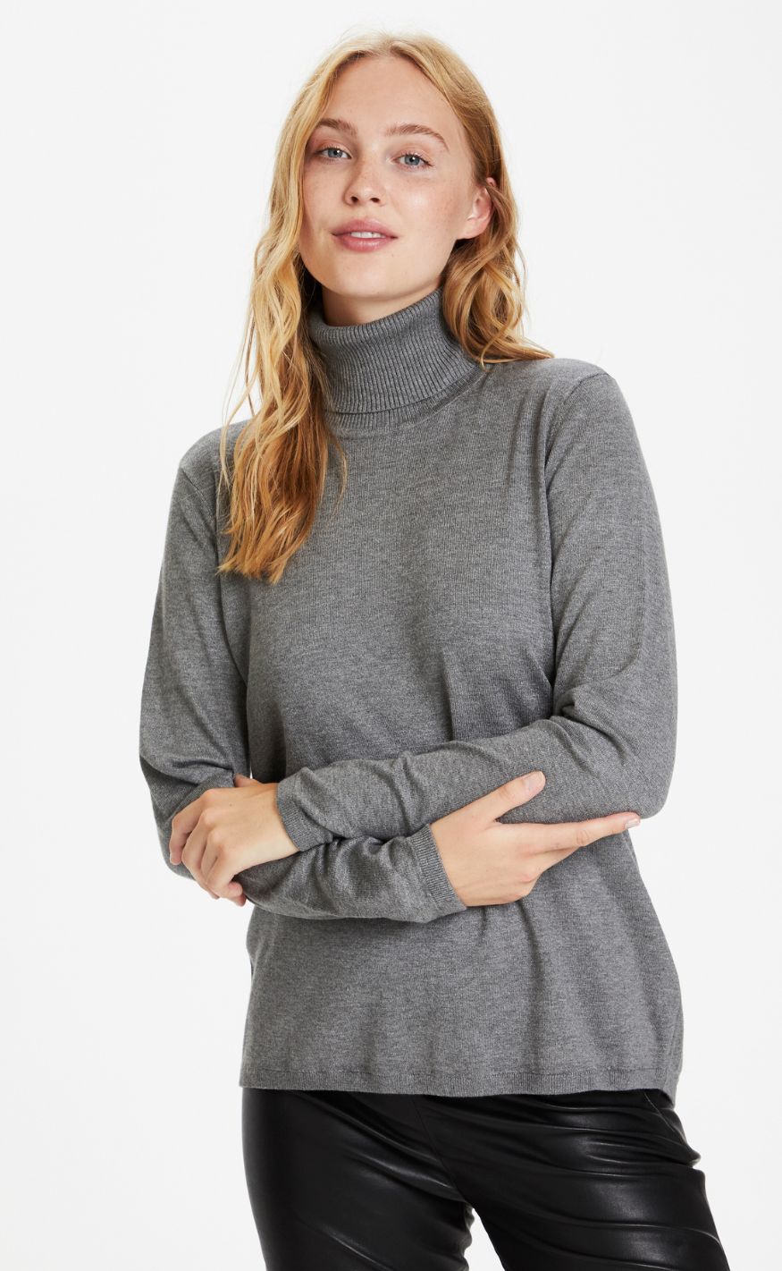 Culture Pullover - Annemarie Loose - Mid Grey Melange