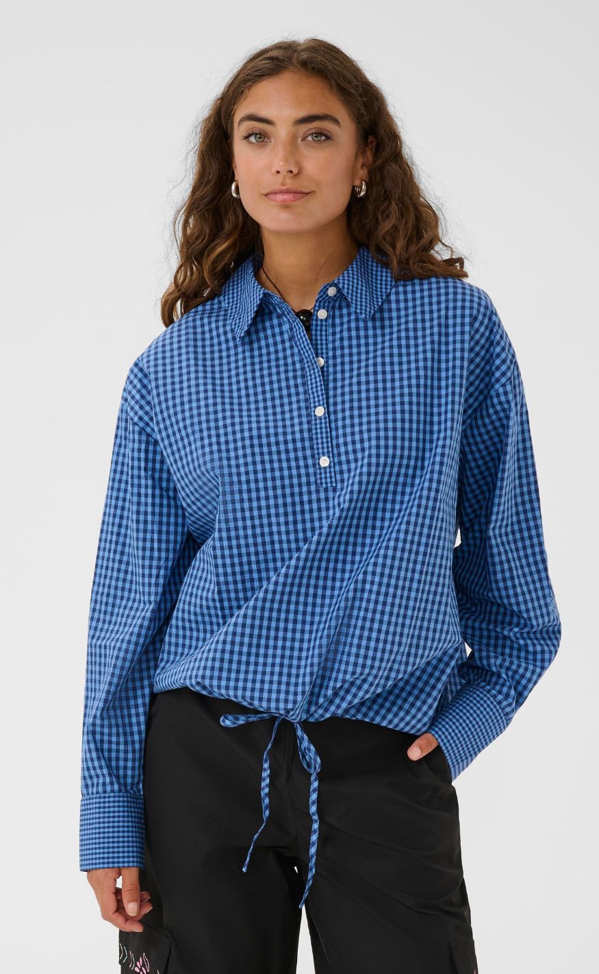 Culture Skjorte - Triana - Blue Check
