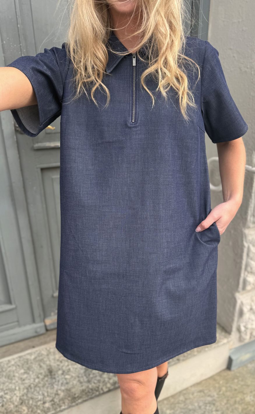 Cuture Kjole - Cybilla Cattia - Blue Denim
