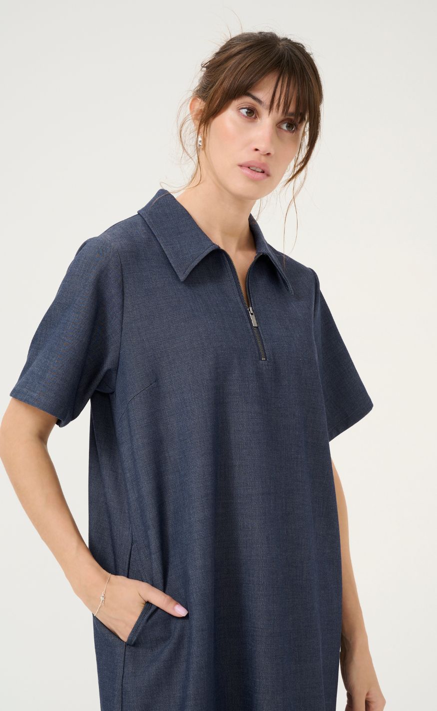 Cuture Kjole - Cybilla Cattia - Blue Denim