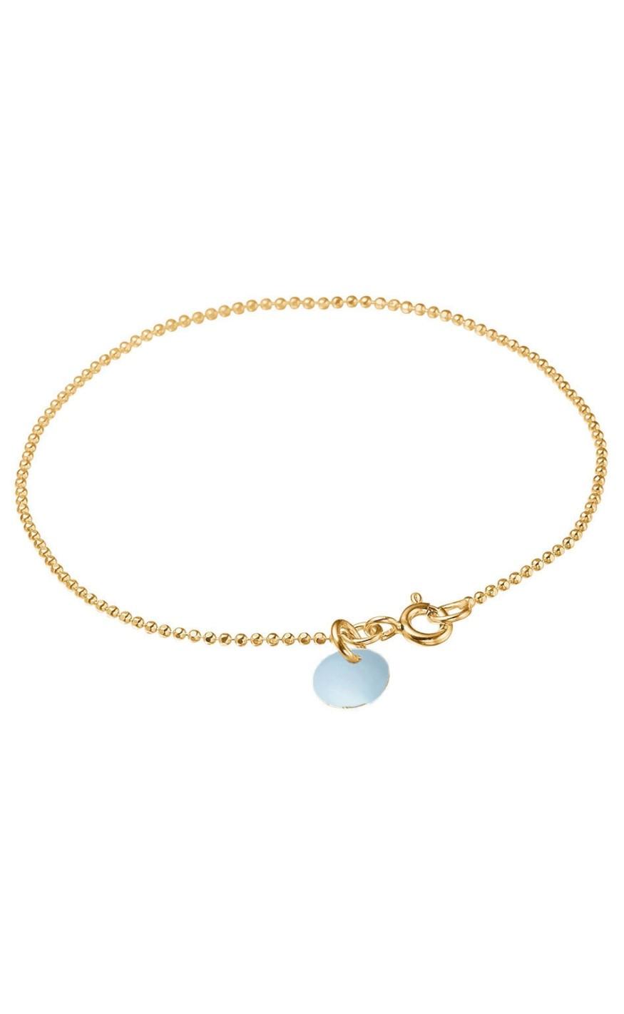 ENAMEL Copenhagen Armbånd - Ball Chain - Icy Blue