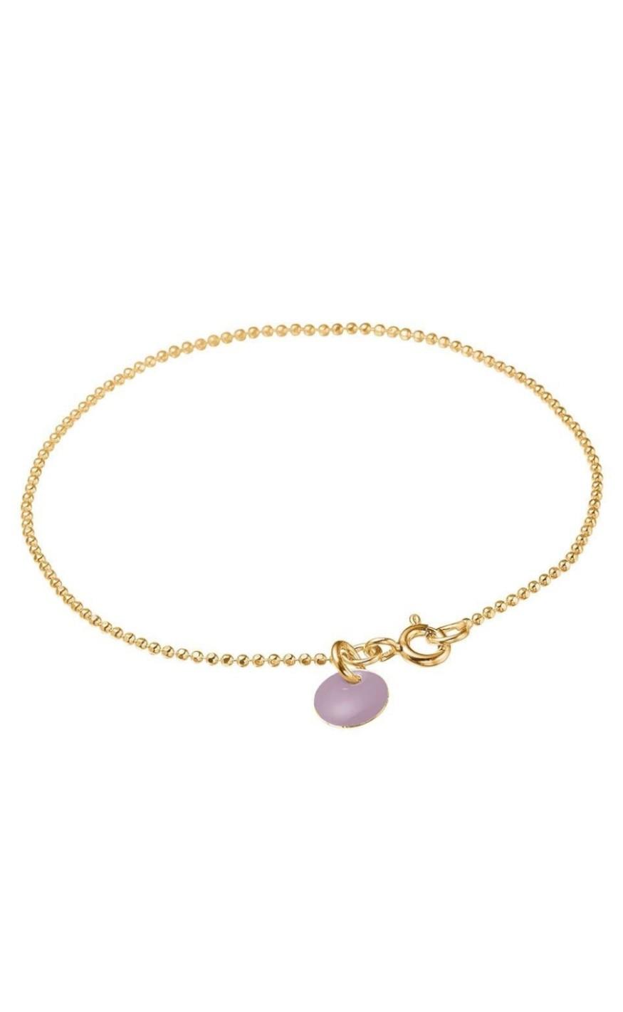 ENAMEL Copenhagen Armbånd - Ball Chain - Lavender