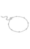 ENAMEL Copenhagen Armbånd - Beaded Chain - Silver Colour