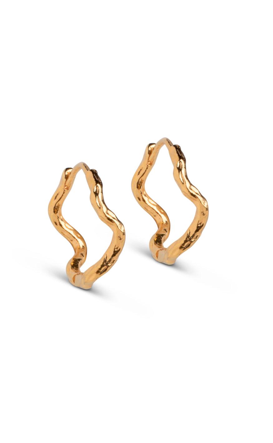 ENAMEL Copenhagen Øreringe - Holly Large - Gold Colour