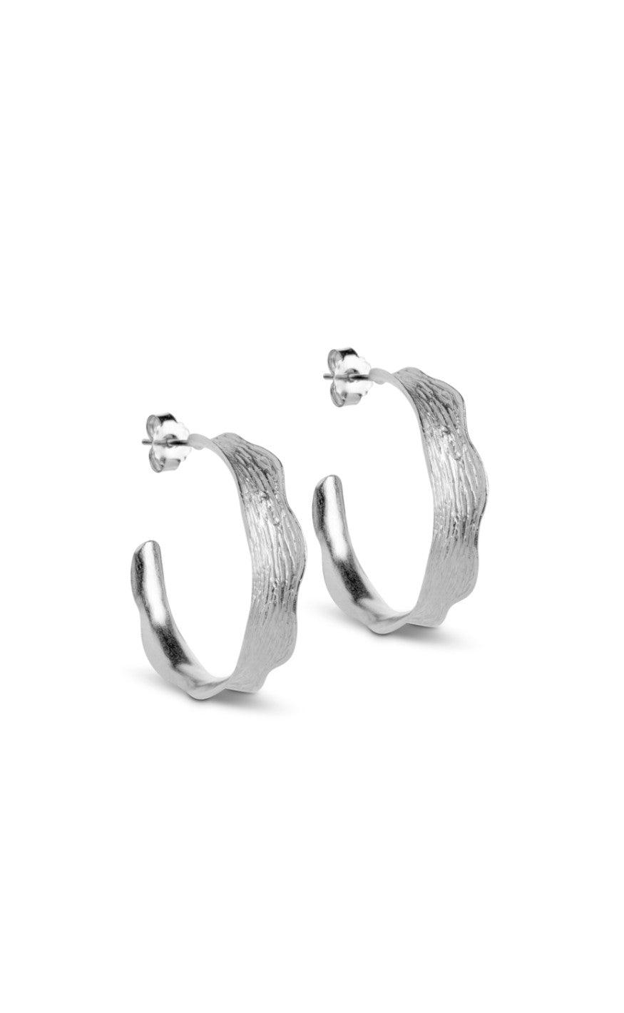 ENAMEL Copenhagen Øreringe - Hoops - Ane Large - Silver Colour
