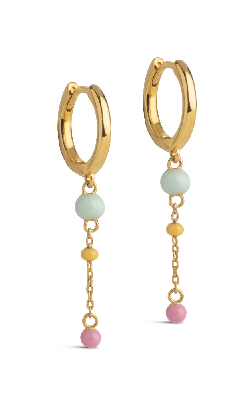 ENAMEL Copenhagen Øreringe - Lola Bold Hoops - Rainbow