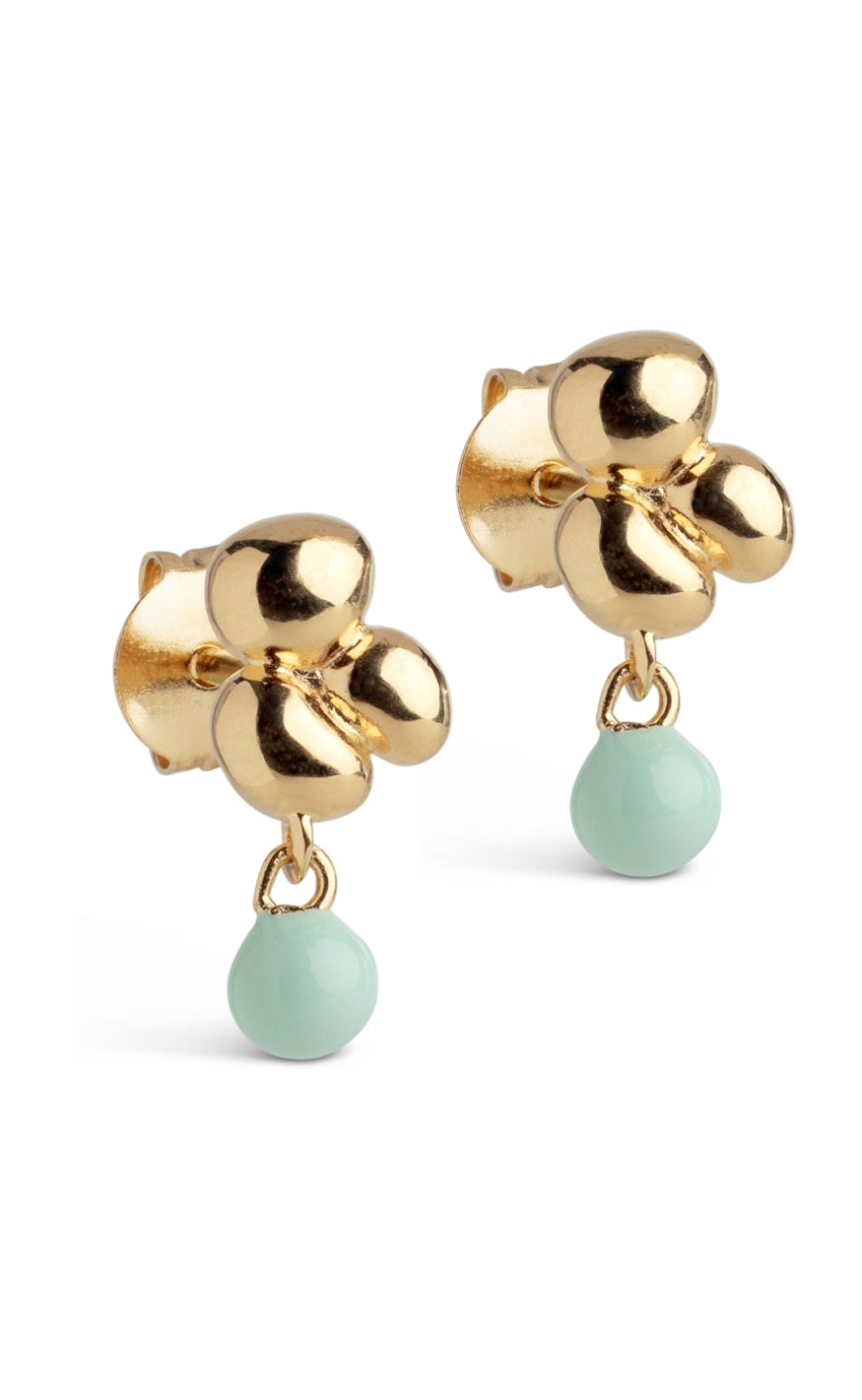ENAMEL Copenhagen Øreringe - Nara Ball - Mint
