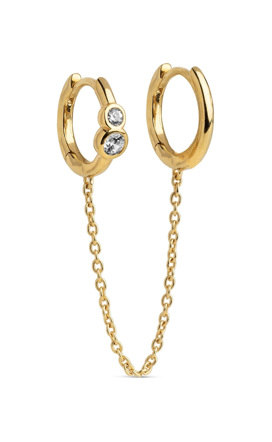 ENAMEL Copenhagen Øreringe - Nova Chain One Piece - White