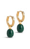 ENAMEL Copenhagen Øreringe - Significant Enamel - Petrol Green