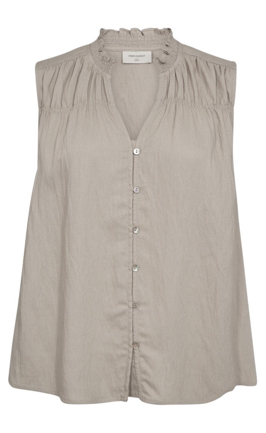 Freequent Bluse - Ally - Simply Taupe