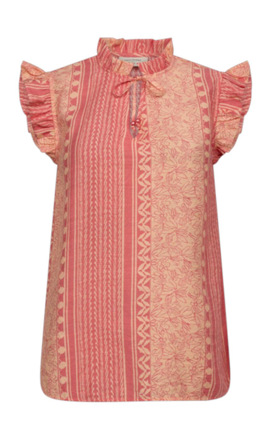 Freequent Bluse - Blase - Georgia Peach W. Peach Nectar