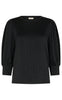 Freequent Bluse - Blond - Black