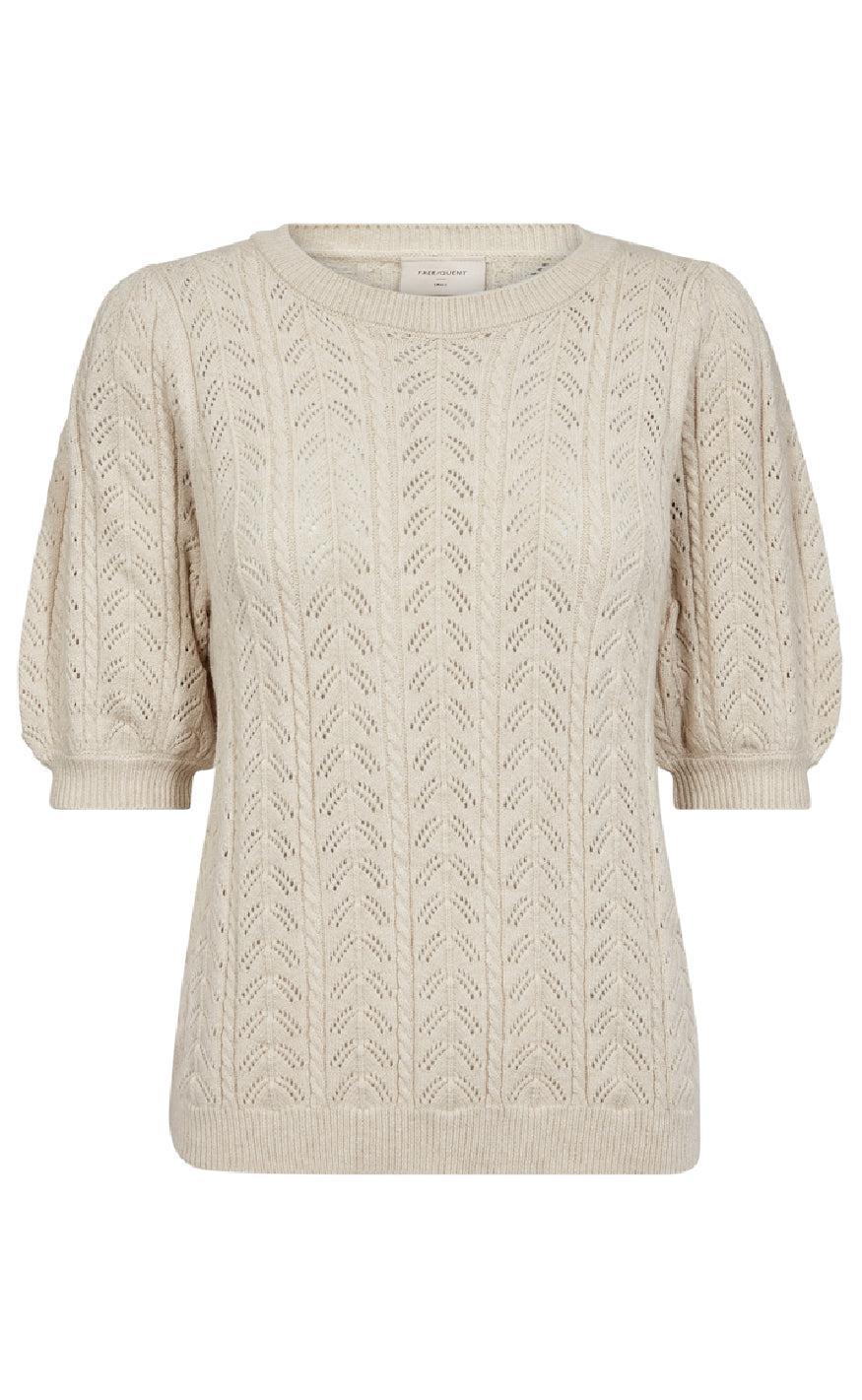 Freequent Bluse - Clarry - Sand Melange