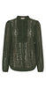 Freequent Bluse - Gro - Olive Night