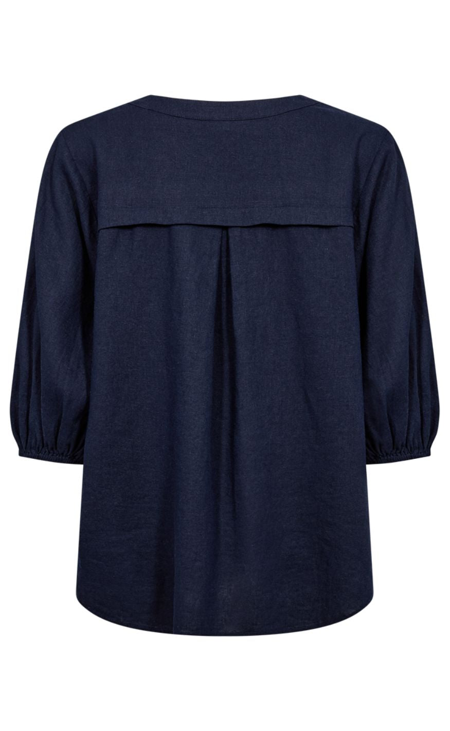 Freequent Bluse - Lava 204290 - Navy Blazer