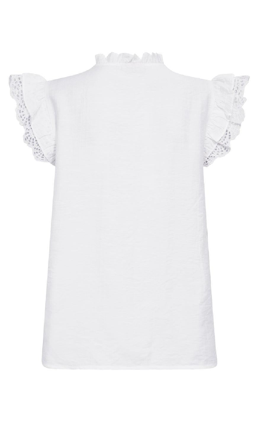 Freequent Bluse - Lisa - Brilliant White