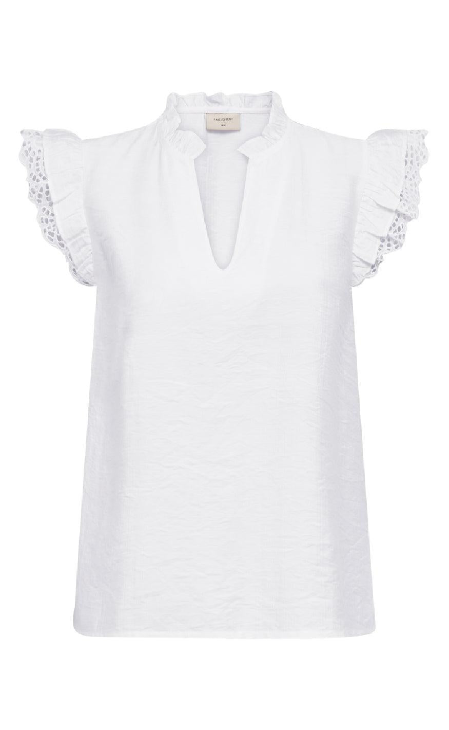 Freequent Bluse - Lisa - Brilliant White