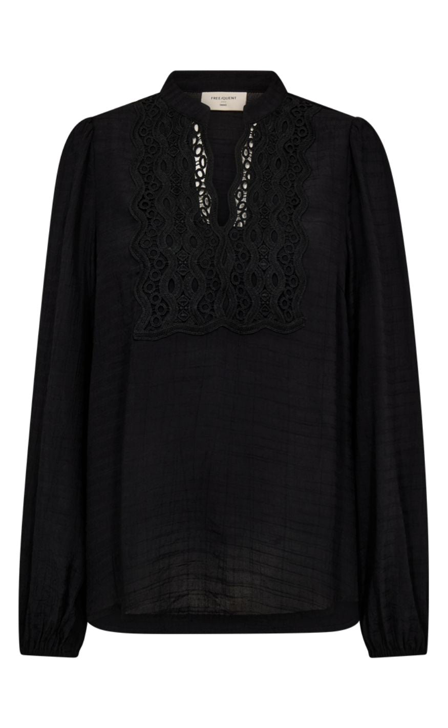 Freequent Bluse - Shu - Black
