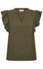 Freequent Bluse - Uline - Deep Lichen Green