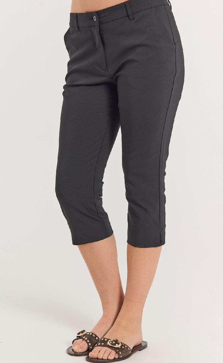 Freequent Bukser - Isadora Capri - Black