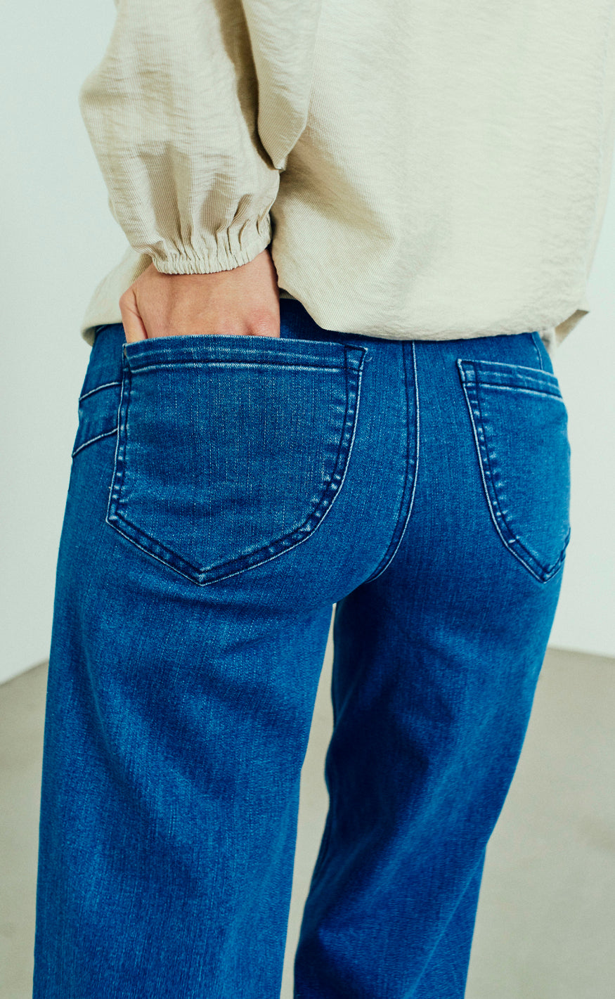 Freequent Bukser - Lopez - Medium Blue Denim
