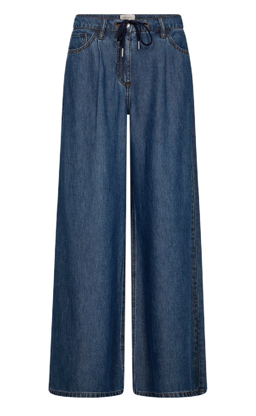 Freequent Bukser - Milo Wide - Medium Blue Denim