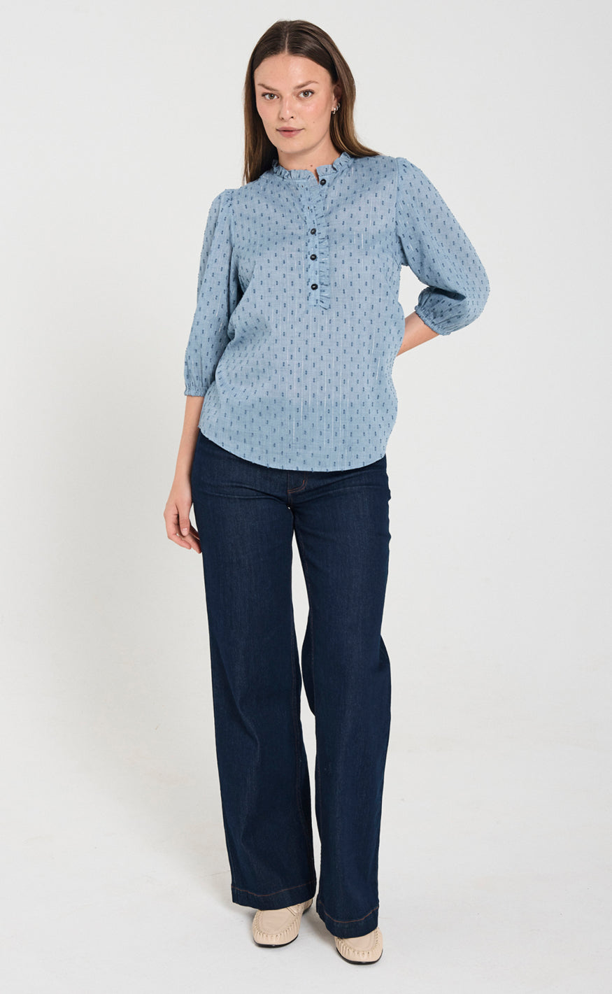Freequent Bukser - Sindy - Dark Blue Denim