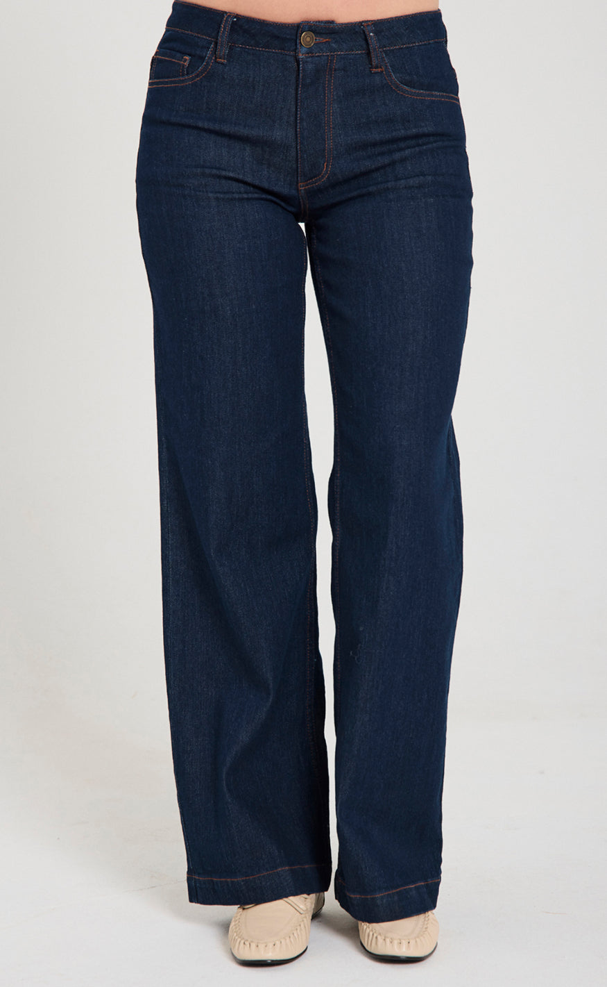 Freequent Bukser - Sindy - Dark Blue Denim