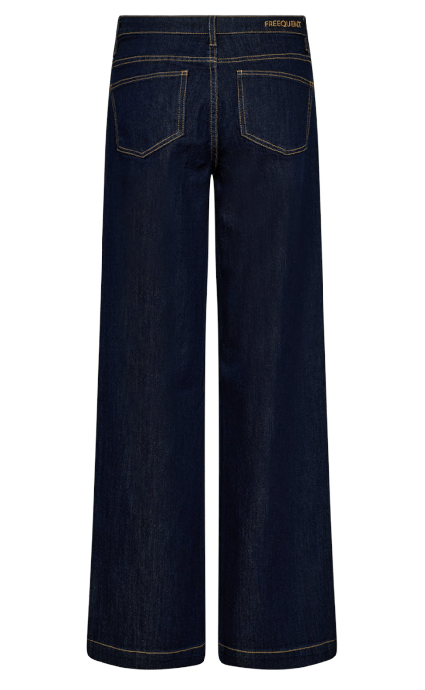 Freequent Bukser - Sindy - Dark Blue Denim