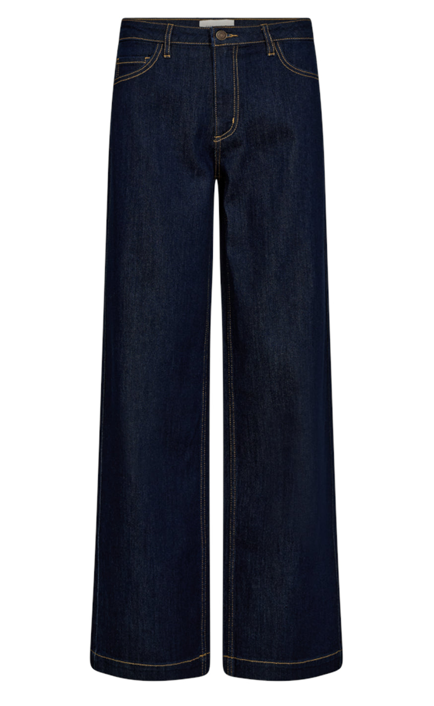 Freequent Bukser - Sindy - Dark Blue Denim
