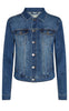 Freequent Jakke - Rock - Medium Blue Denim