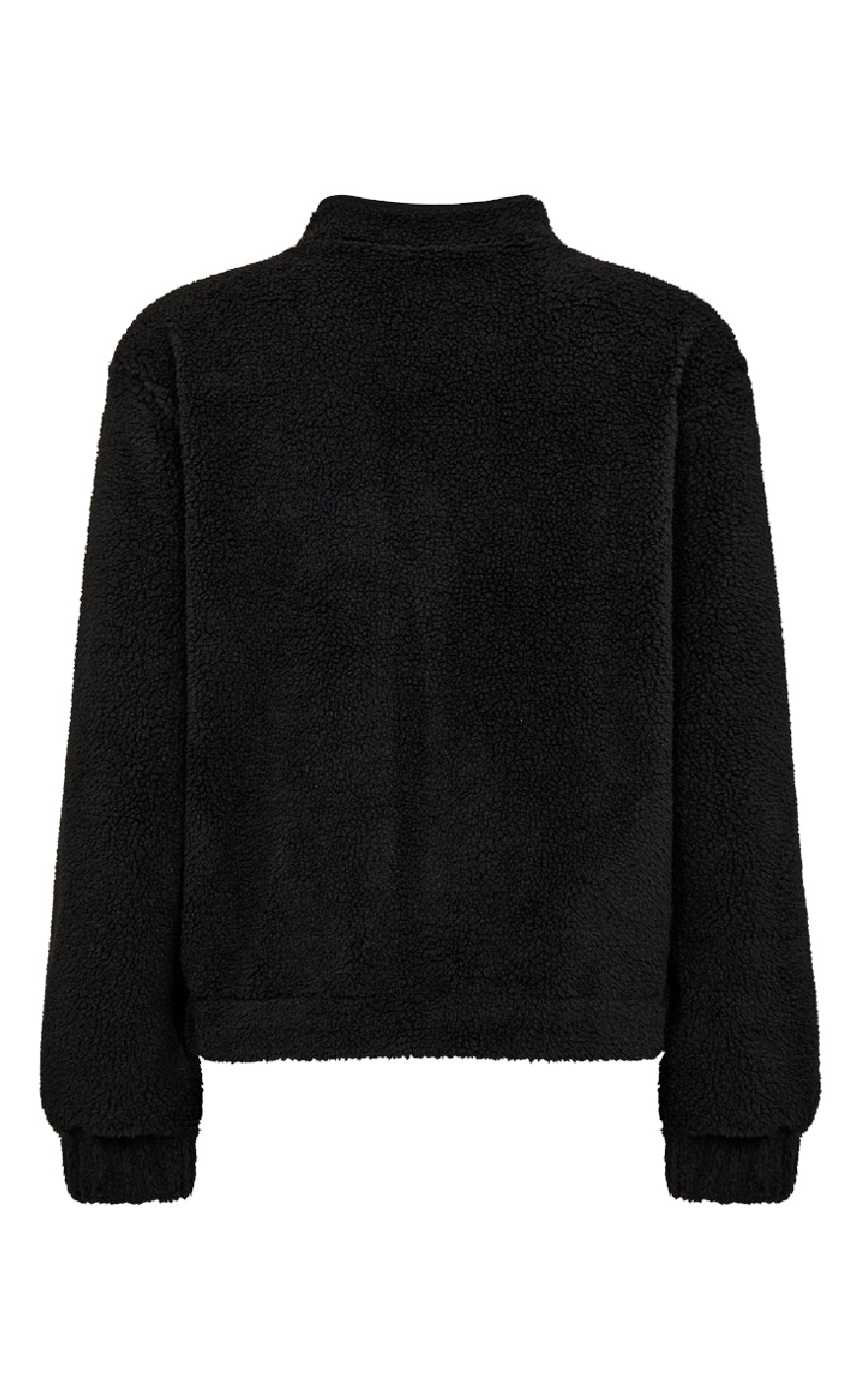 Freequent Jakke - Teddy - Black