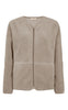 Freequent Jakke - Teddy - Simply Taupe