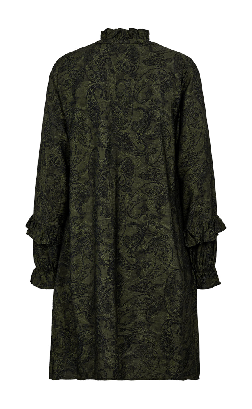 Freequent Kjole - Molin - Kombu Green w. Black