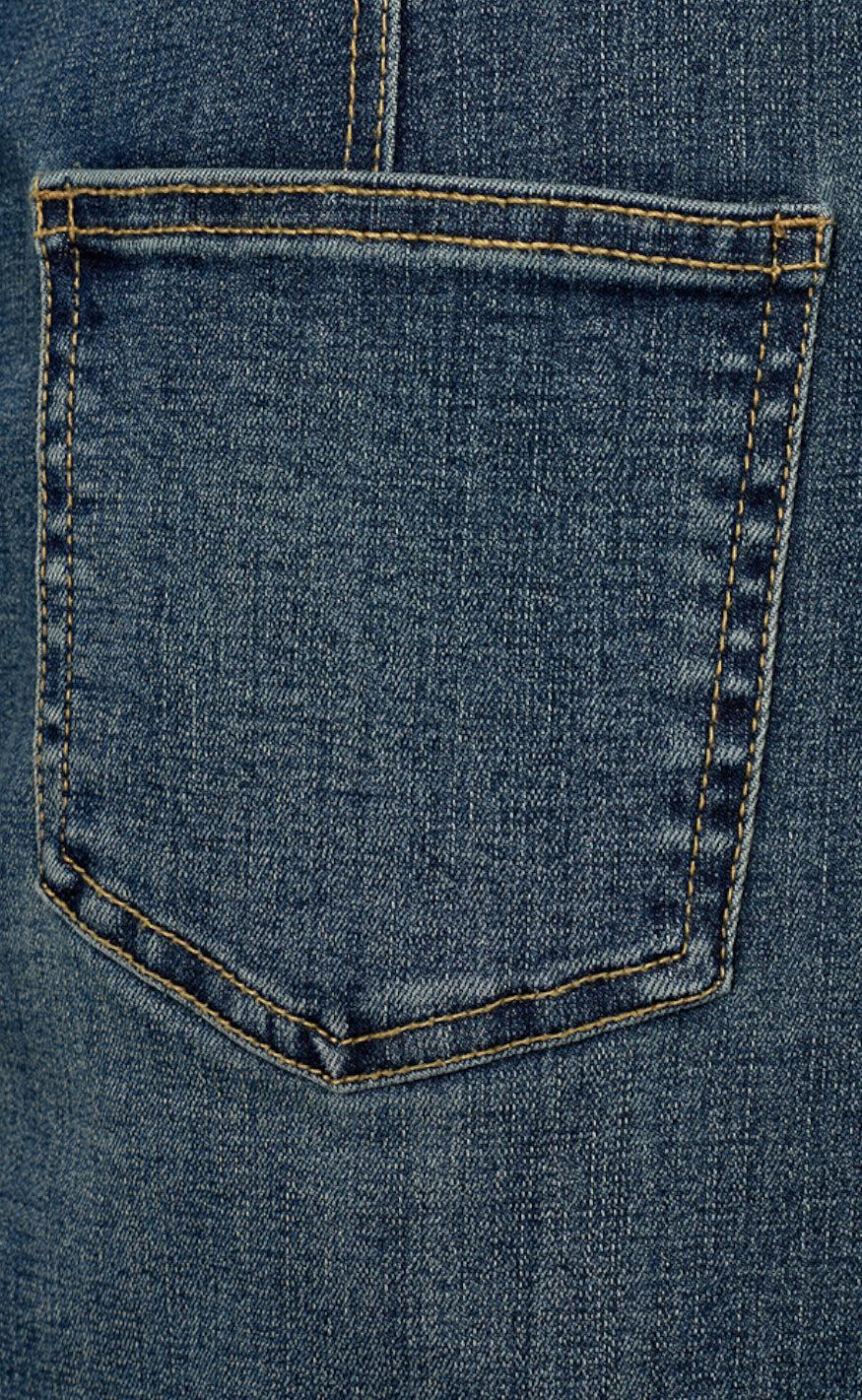 Freequent Nederdel - Harlow - Medium Blue Denim