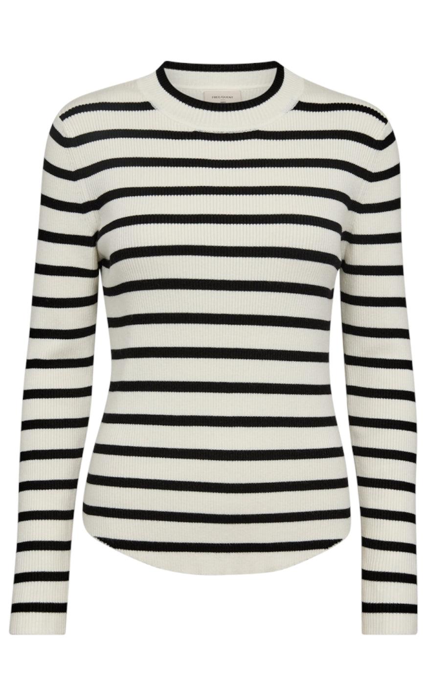 Freequent Pullover - Mandy - Tofu W. Black