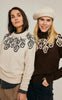 Freequent Pullover - Merla - Moonbeam  W. Dark Grey Mel