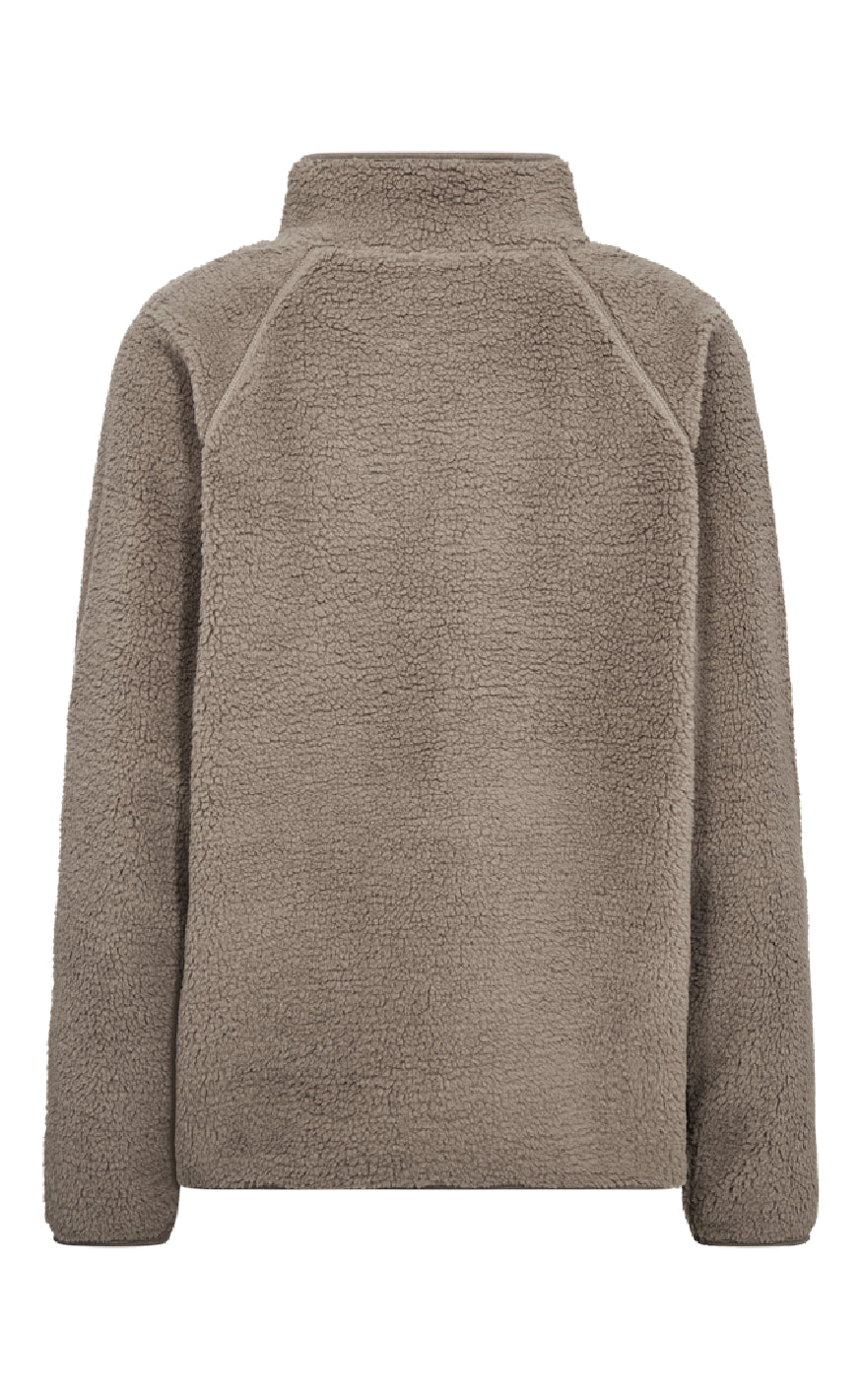 Freequent Pullover - Teddy Zip - Desert Taupe