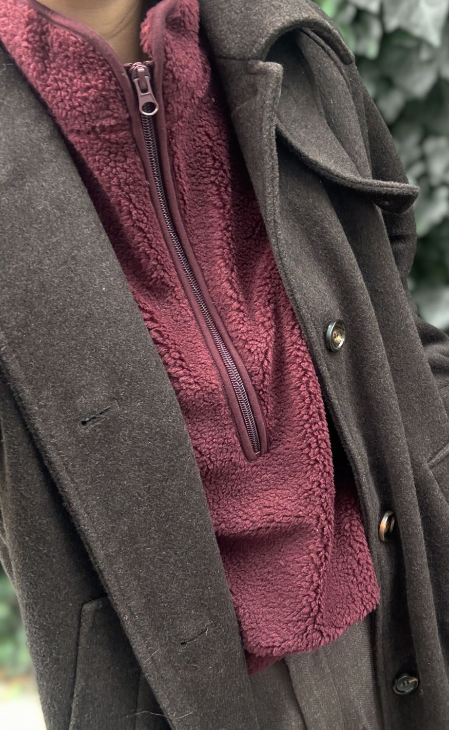 Freequent Pullover - Teddy Zip - Port Royale