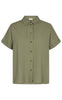 Freequent Skjorte - Lava SS - Deep Lichen Green