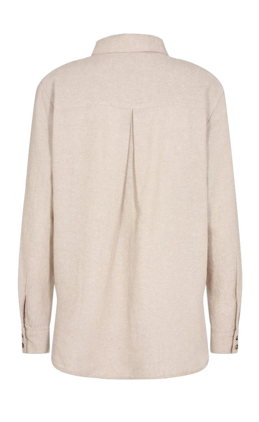 Freequent Skjorte - Lava Simple - Sand Melange