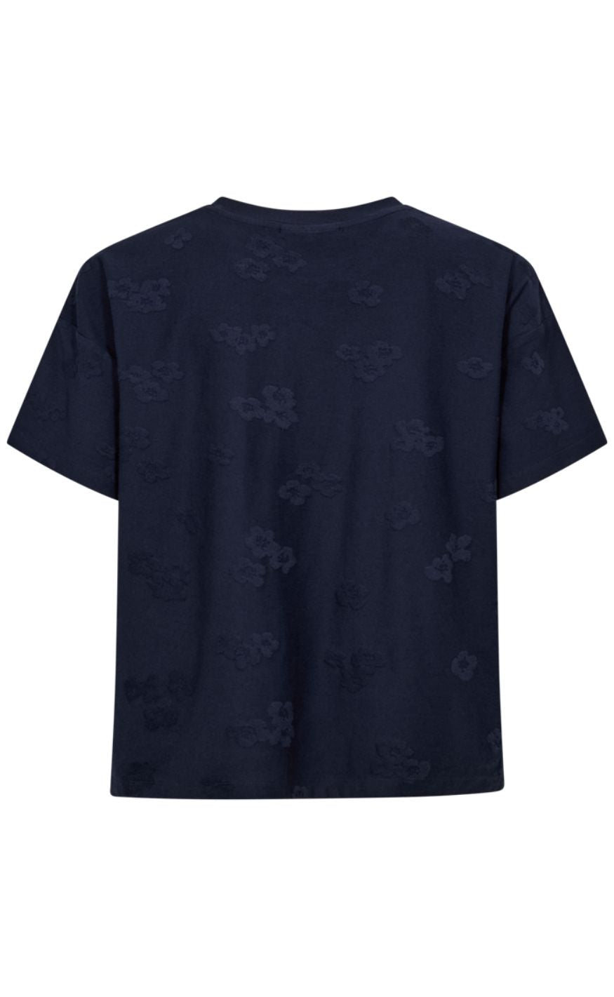 Freequent T-shirt - Ziprea - Navy Blazer