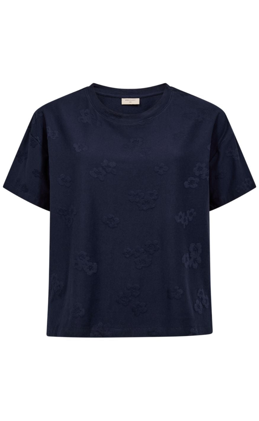 Freequent T-shirt - Ziprea - Navy Blazer