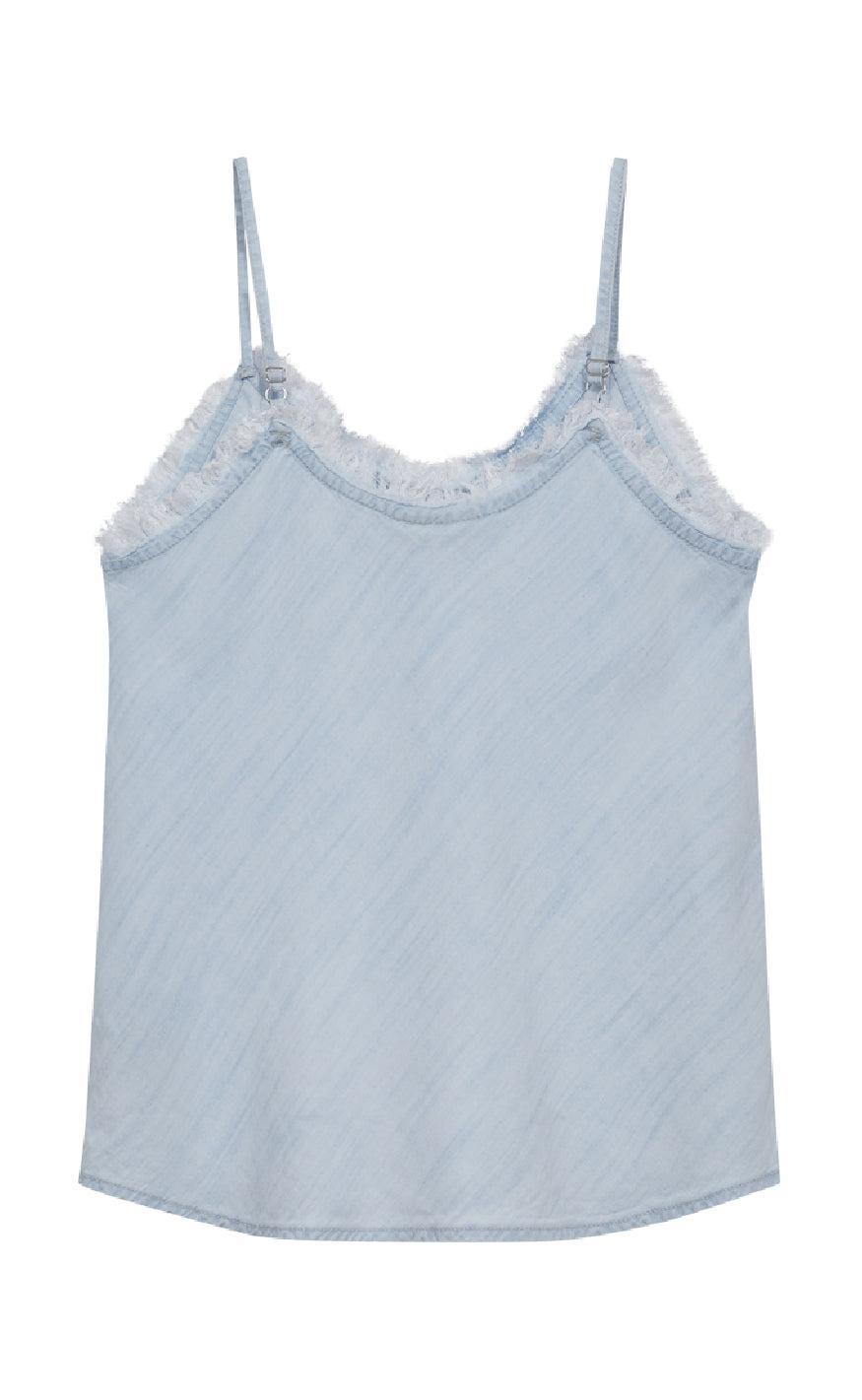 Freequent Top - Renna - Light Blue Denim