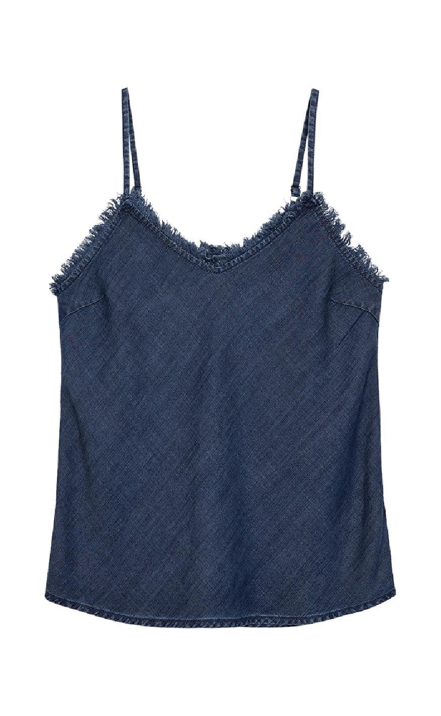 Freequent Top - Renna - Medium Blue Denim