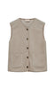 Freequent Vest - Teddy - Simply Taupe