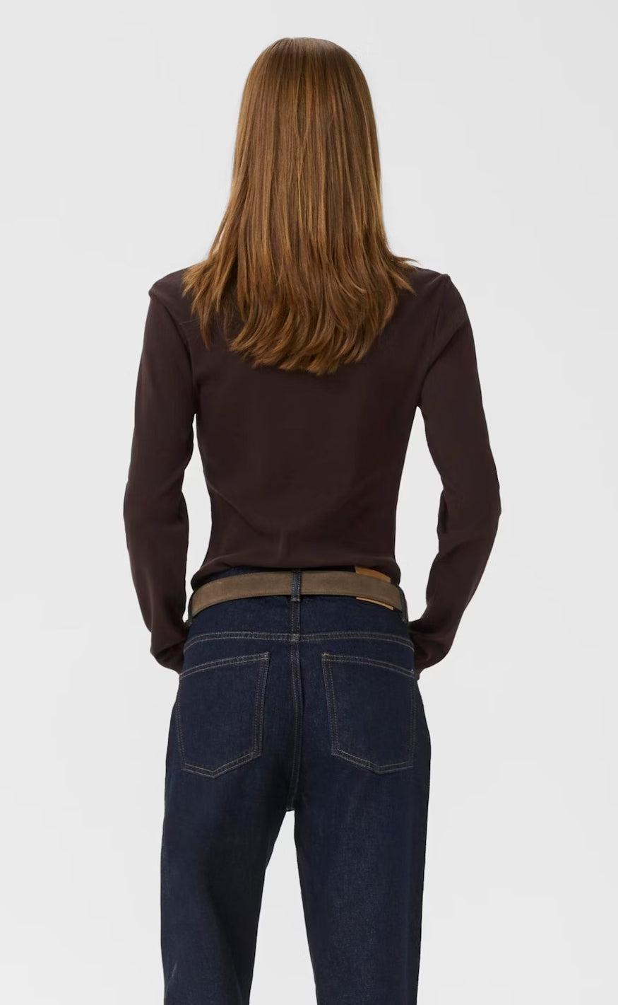 Gestuz Bluse - Drew LS Polo - Mole
