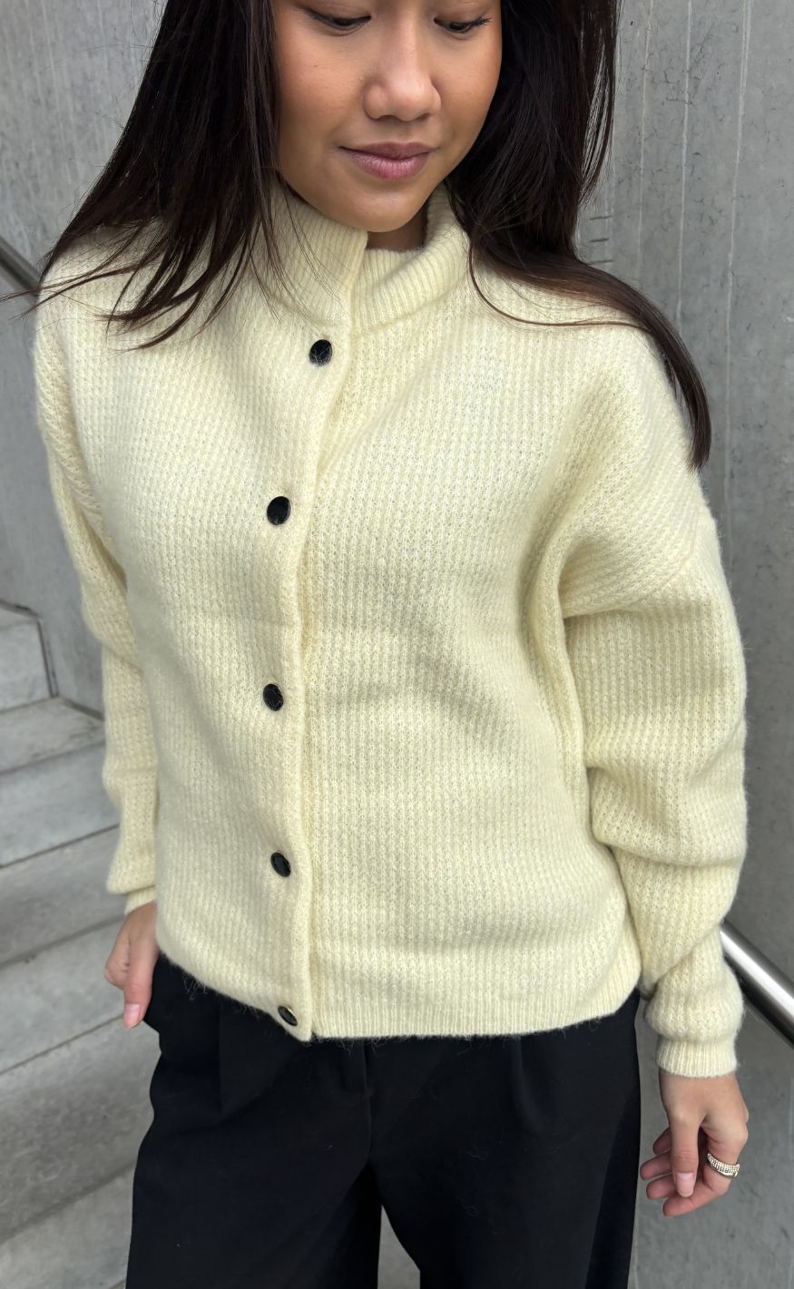 Gestuz Cardigan - Alpha - Frozen Dew Melange