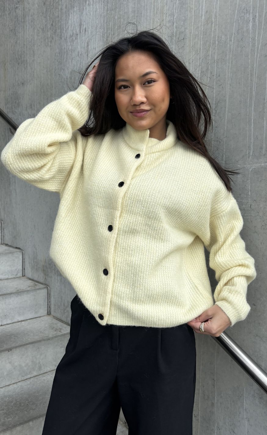 Gestuz Cardigan - Alpha - Frozen Dew Melange