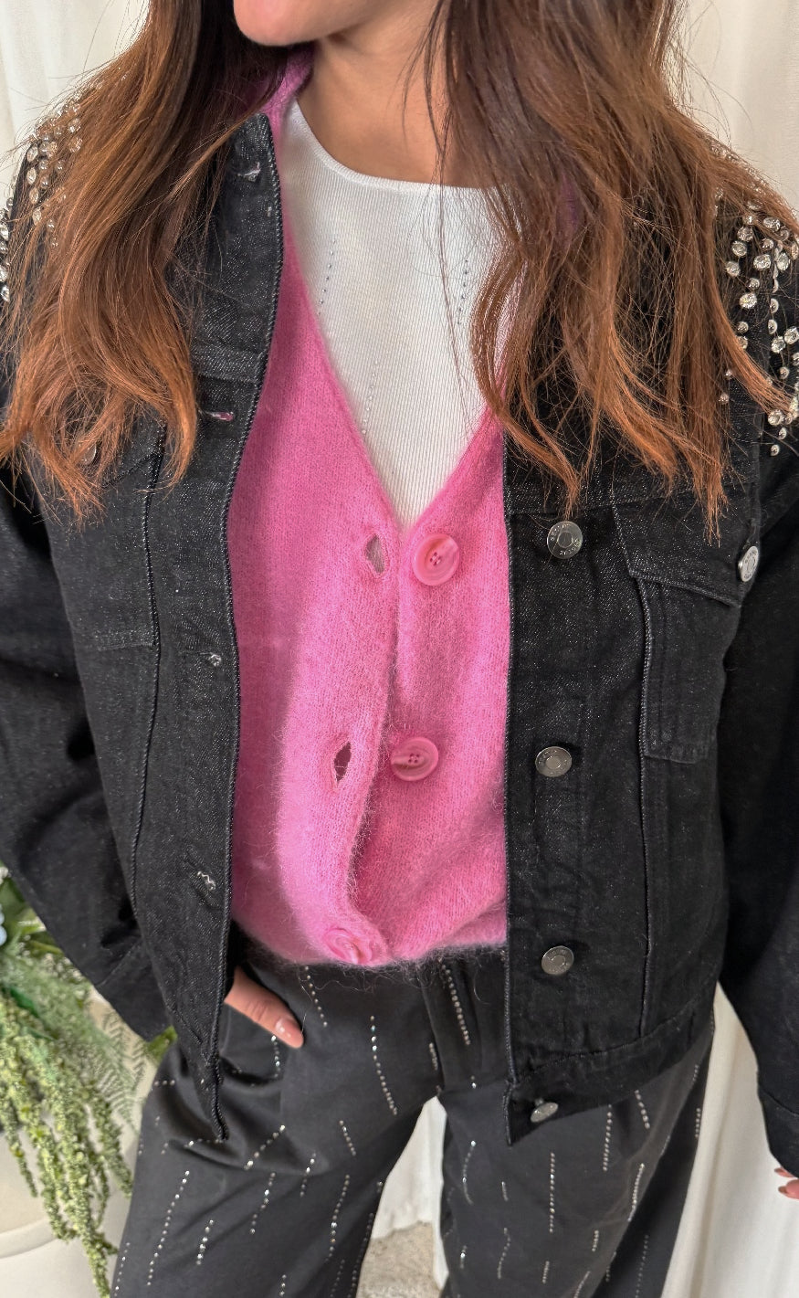 Gestuz Cardigan - Debbie - Begonia Melange